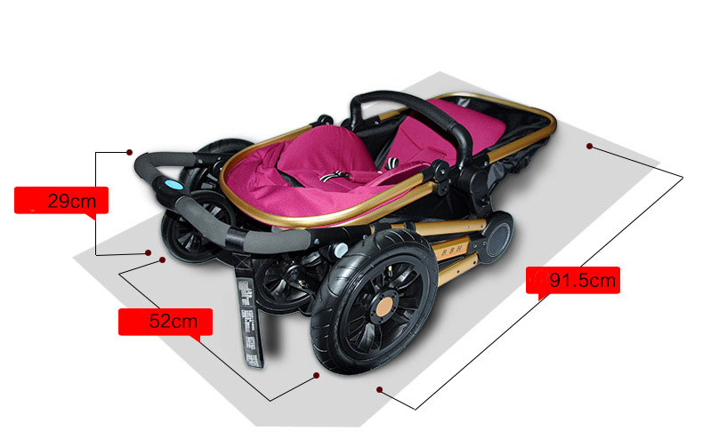 Baby High-Quality Stroller Two-Way Four-Wheeled Folding Baby Carriage