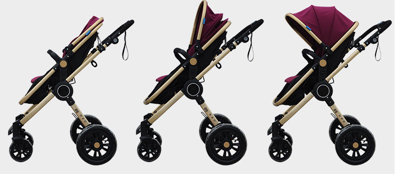Baby High-Quality Stroller Two-Way Four-Wheeled Folding Baby Carriage
