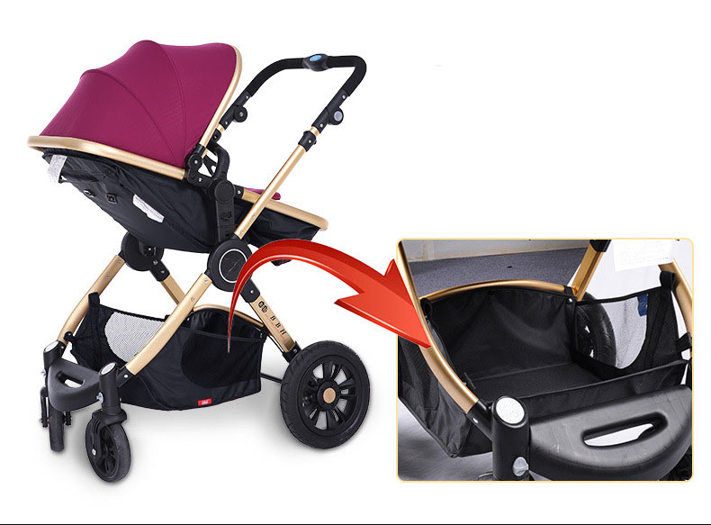 Baby High-Quality Stroller Two-Way Four-Wheeled Folding Baby Carriage