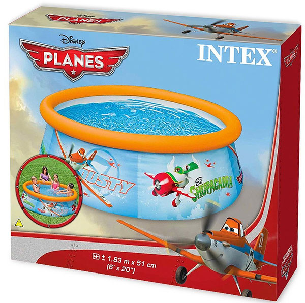 INTEX Disney PLANES Easy Set Pool - 6 Feet x 20 Inch - 28102