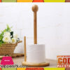 Vertical Bamboo Wood Tissue Holder