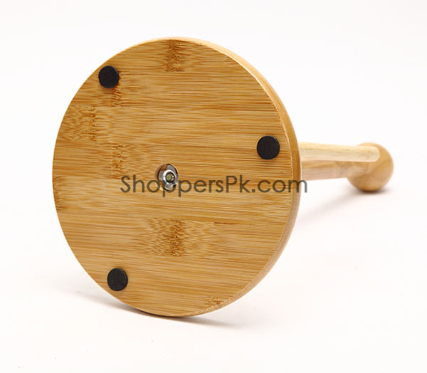 Vertical Bamboo Wood Tissue Holder