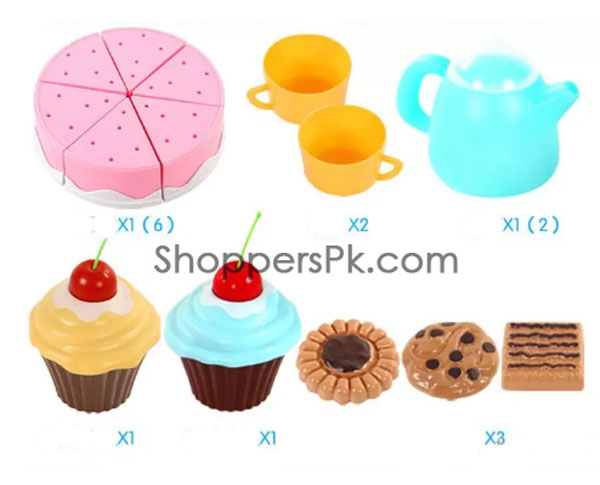 56 Pc Children'S Play Cake Trolley 889-15A