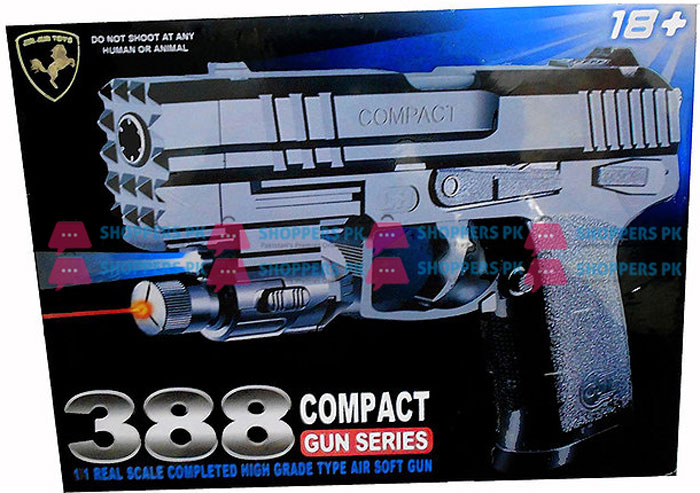 Airsoft Gun 388 With Blue Light and Red Laser with High Performance
