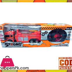 B/O Plastic Fire Engine Retracting Ladder Toy Music Light RC Truck