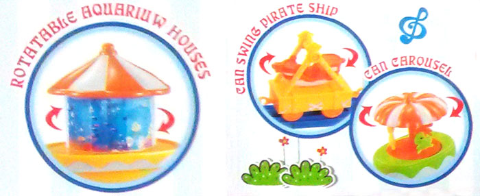 Battery Operated Cartoon Circus Toy Track Set