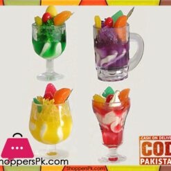 3D Ice Cream Glass Fridge Magnet 4 Pcs Set