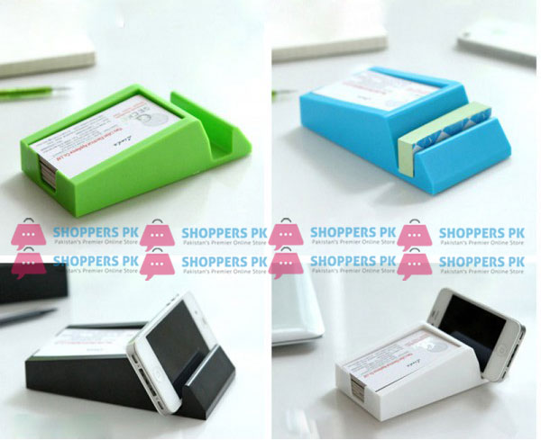 Multi-Function Business Card and Phone Holder