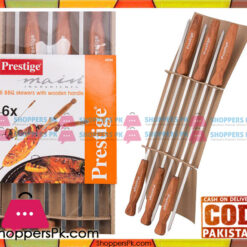 Prestige 6 BBQ Skewers with Wooden Handle 42101