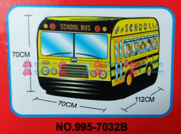 School Bus Pop Up Play Tent House