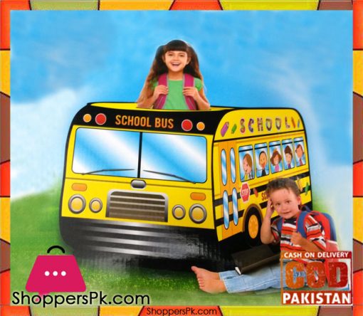 School Bus Pop Up Play Tent House