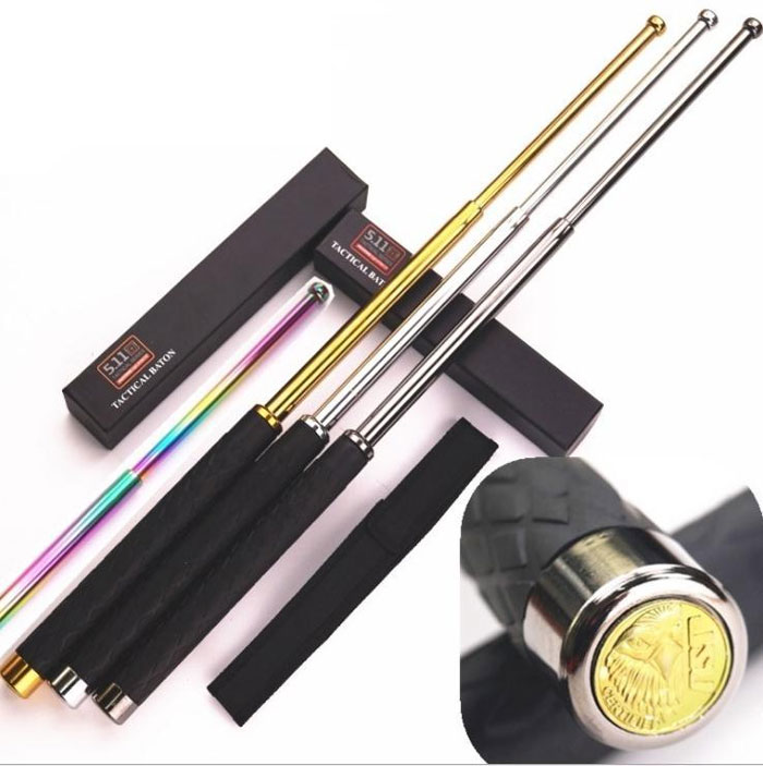 Self Defense Expandable Telescopic Security Folding Baton Stick 26 Inches