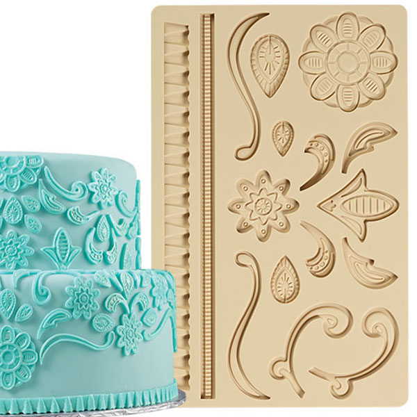 Silicone Fondant Gumpaste Mold Lace