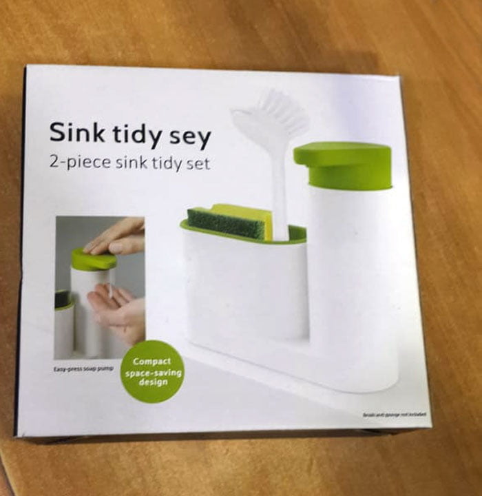 Sink Tidy Dispensers Set Liquid Hand Soap Dispenser With Open Storages Sink Organizer