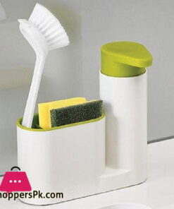 Sink tidy Dispensers Set Liquid Hand Soap Dispenser with open storages Sink Organizer