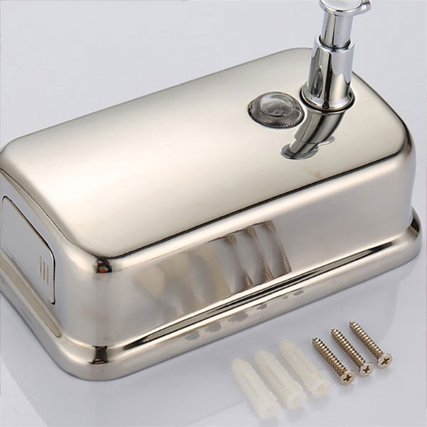 Stainless Steel Wall Mounted Bathroom Liquid Soap Dispenser 500Ml 4 Stainless Steel Wall Mounted Bathroom Liquid Soap Dispenser 500Ml