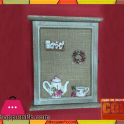 Wall Hanging Door Type Keys Hanger Wooden 6 Hook