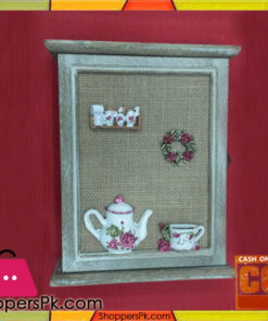 Wall Hanging Door Type Keys Hanger Wooden 6 Hook