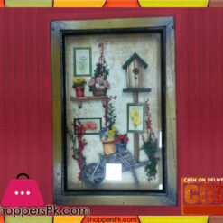 Wall Hanging Door Type Wooden Key Holder 6 Hook