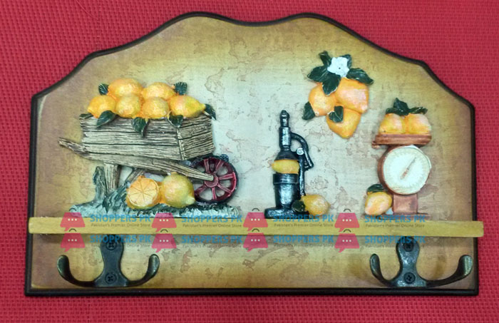 Wall Hanging Keys Holder Wooden 4 Hook