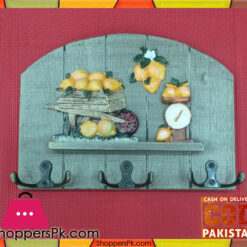 Wall Hanging Keys Holder Wooden 6 Fruit Trolley