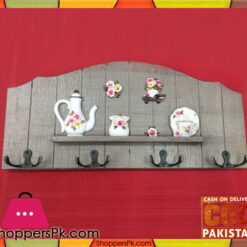 Wall Hanging Keys Holder Wooden 8 Hook