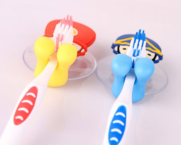 3D Cartoon Animal Tooth brush Holder Suction Hook 1 Pcs