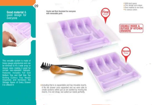 Cabinet Spoon And Fork Container 3612