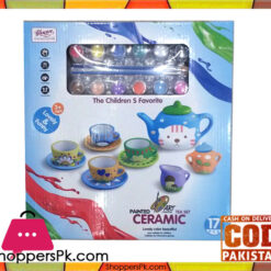 Children Toy Tea Set Ceramic Painting 17 Pcs