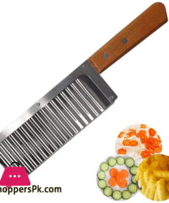 Crinkle Cutter Knife Wood Handle 1 Pcs
