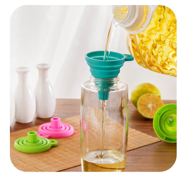 Silicone Foldable Funnel For Kitchen For One Pieces 5 Silicone Foldable Funnel For Kitchen For One Pieces