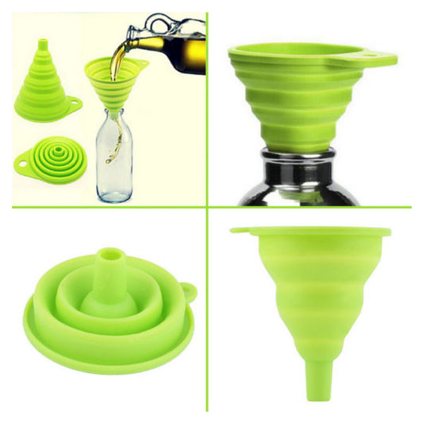 Silicone Foldable Funnel For Kitchen For One Pieces 6 Silicone Foldable Funnel For Kitchen For One Pieces