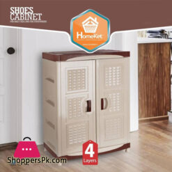 Homeket 4 Layers shoes & Clothes Cabinet Fiber Made Drawer