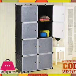 Intelligent Plastic Portable Cube Cabinet – 8 cubes