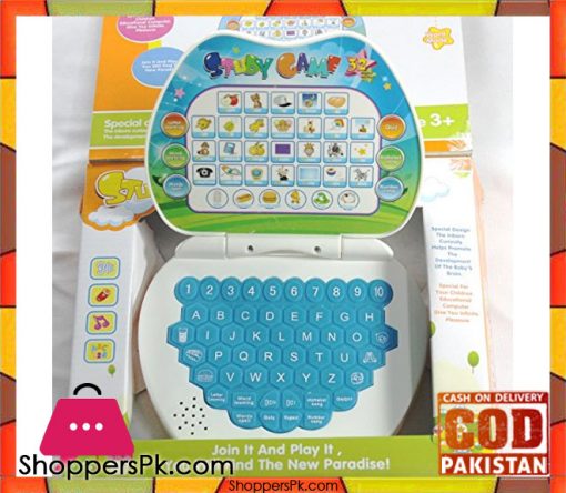 Little grin Apple Shaped Mini Laptop Study Game For Kids