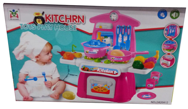 Mini Kitchen Toy Set With Light Sound Ls820A12