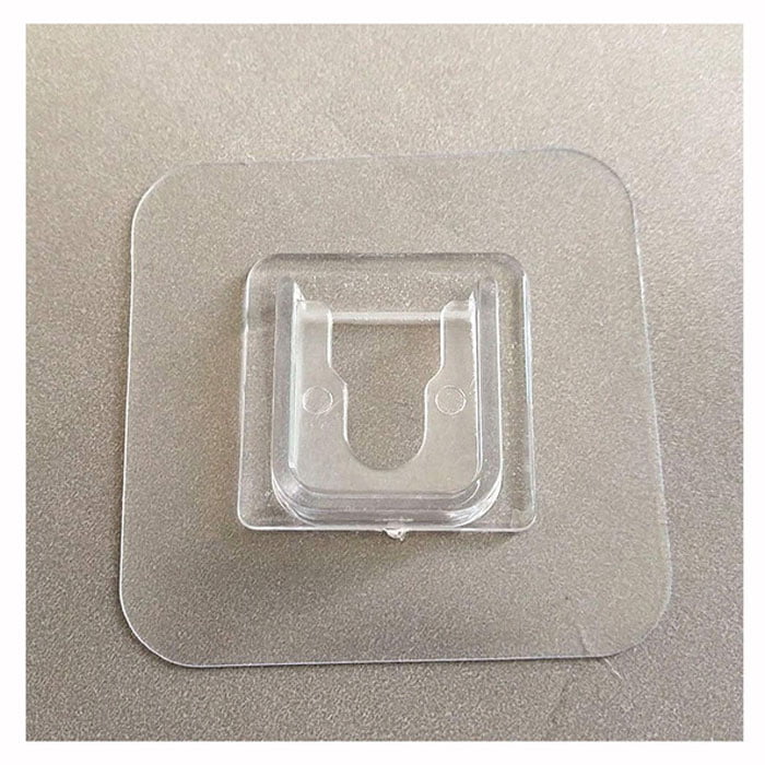 Multi Storage Wall Hanging Shelf Plastic Self Adhesive Magic Sticker One Piece