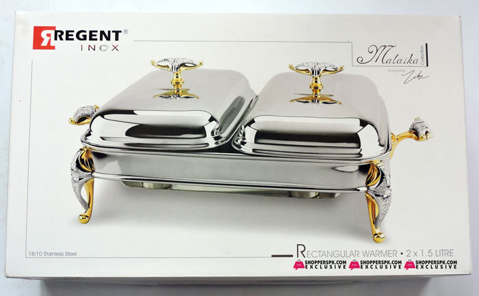 Regent 174346 Malaika 2 X 1.5 Liter Rectangular Warmer Dish