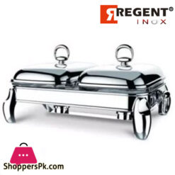 REGENT LUX 1.5 Liter x 2 Double Food Warmer Serving Dish 173846