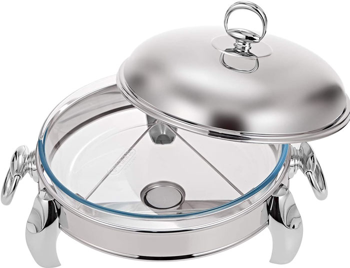 Regent Lux Round Dish Warmer Serving Dish 2.5 Liter - 173876