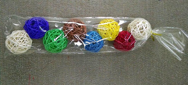 Rattan Decor Wicker Ball 8 Pcs