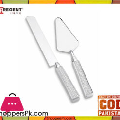 Regent Glitter Cake Lifter and Knife 2 Piece Set C1172CW