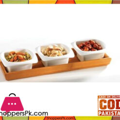 Symphony Bambu Sq Serving Bowl 4p #SY4400