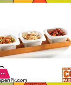Symphony Bambu Sq Serving Bowl 4p #SY4400