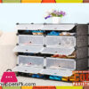 Intelligent Plastic Portable Cube Cabinet - Shoe Rack 10 Cube