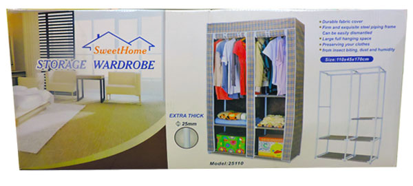 Sweet Home Portable Storage Wardrobe 25110