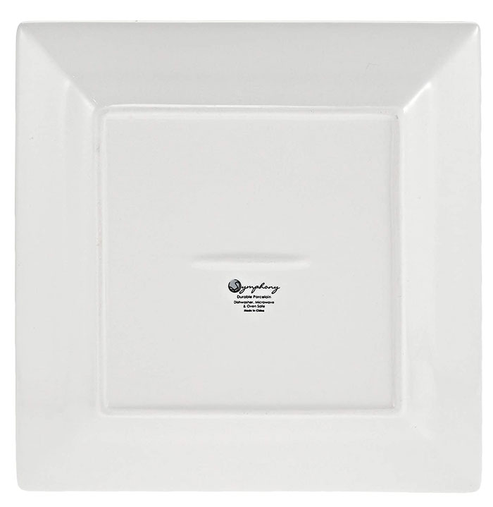 Symphony 4 Pcs Square Plate 26Cm #Sy4278 4 Symphony 4 Pcs Square Plate 26Cm #Sy4278