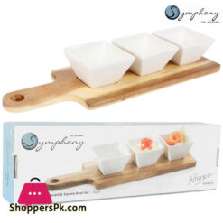 Symphony Acacia Square Bowl (Set of 4) #SY4443