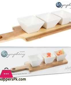Symphony Acacia Square Bowl (Set of 4) #SY4443
