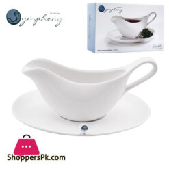 Symphony Gravy Bowl & Tray 325ml #SY4273